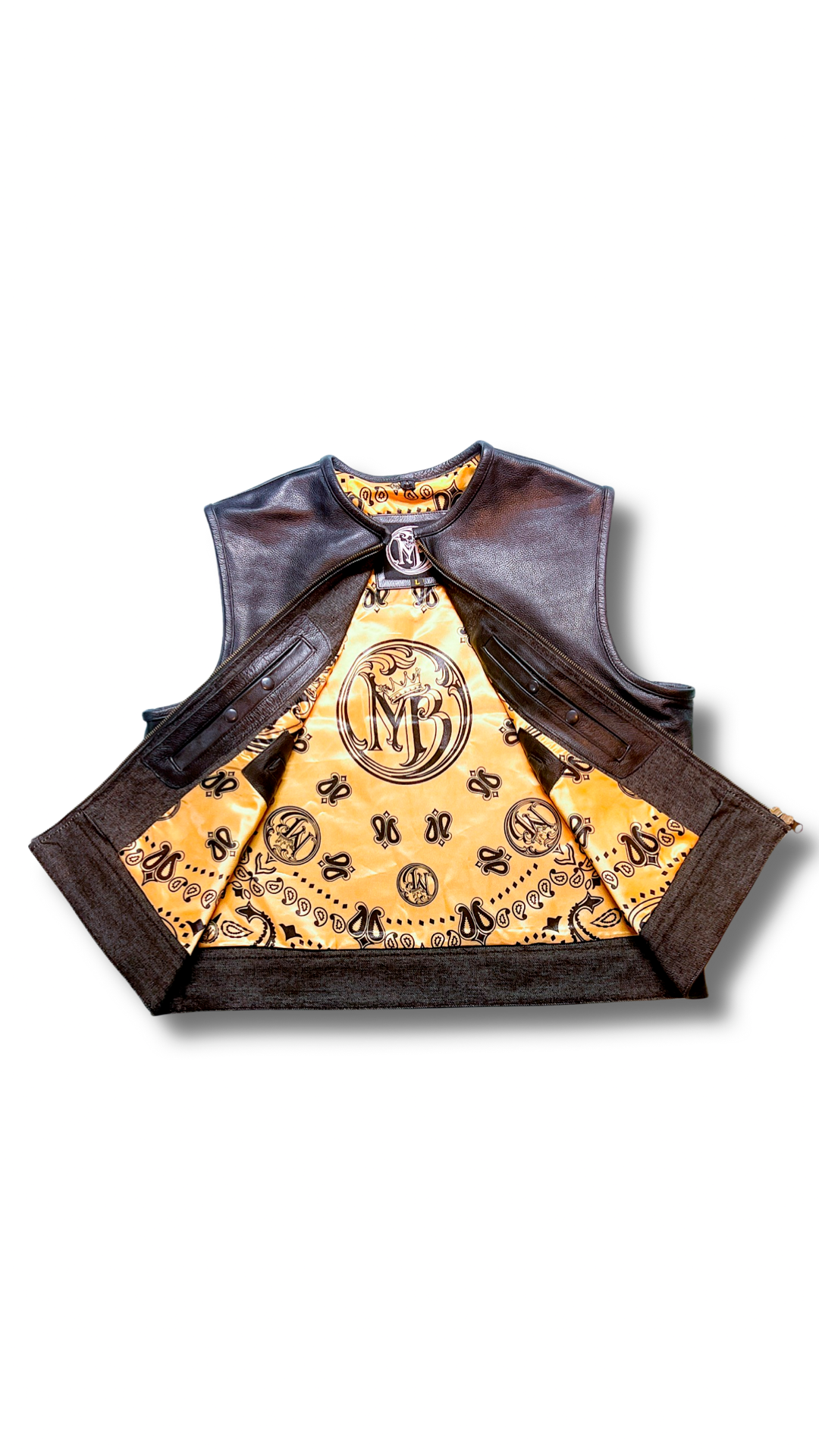 Vest DREW in italian cowhide