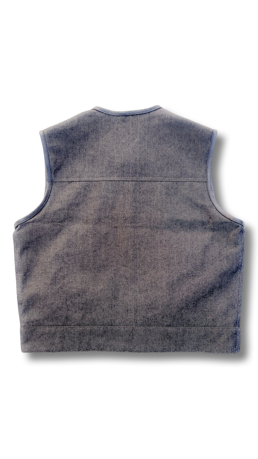 Traditional “Riders” Vest - Black Denim