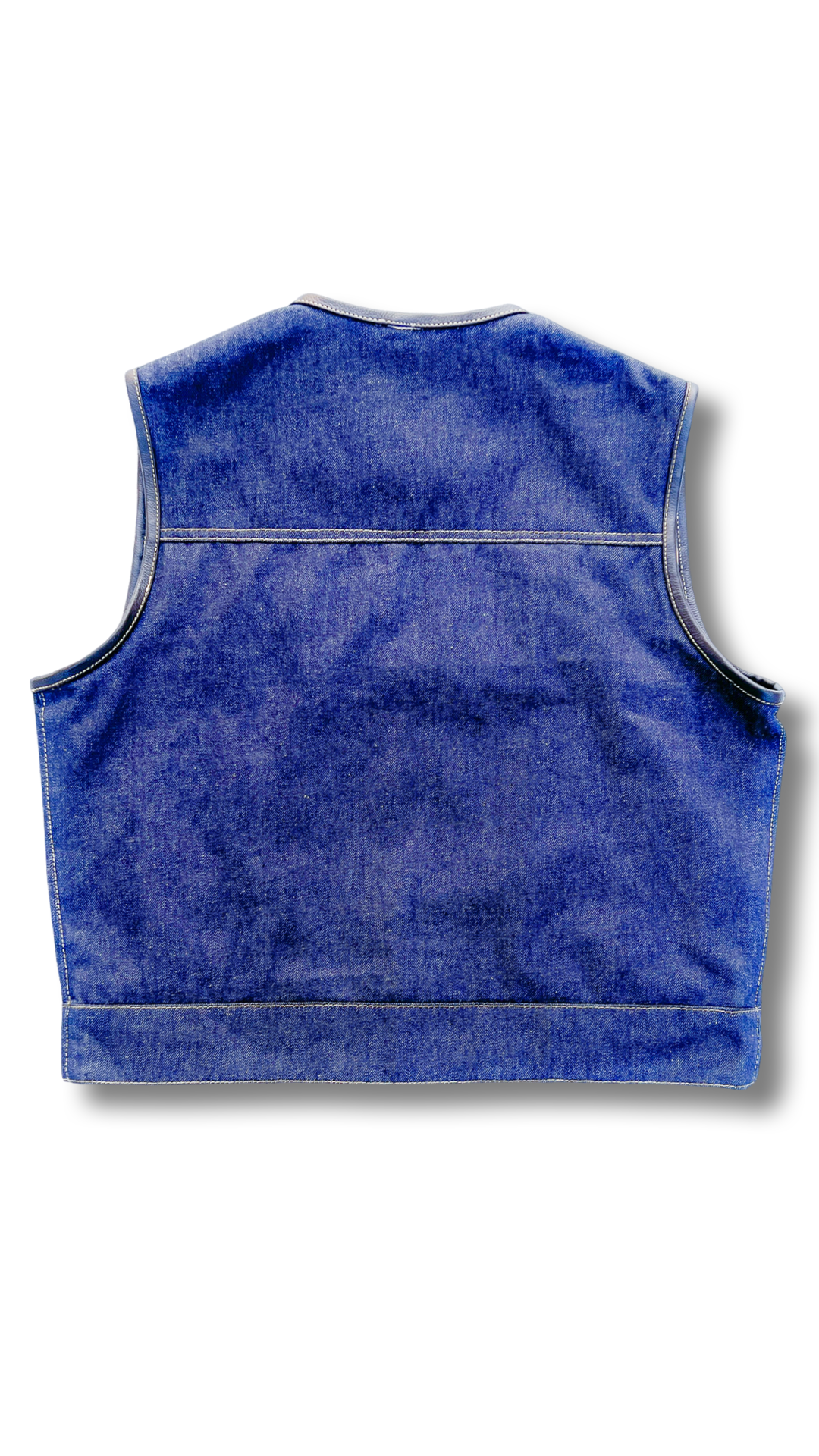 Traditional “Riders” Vest - Blue Denim