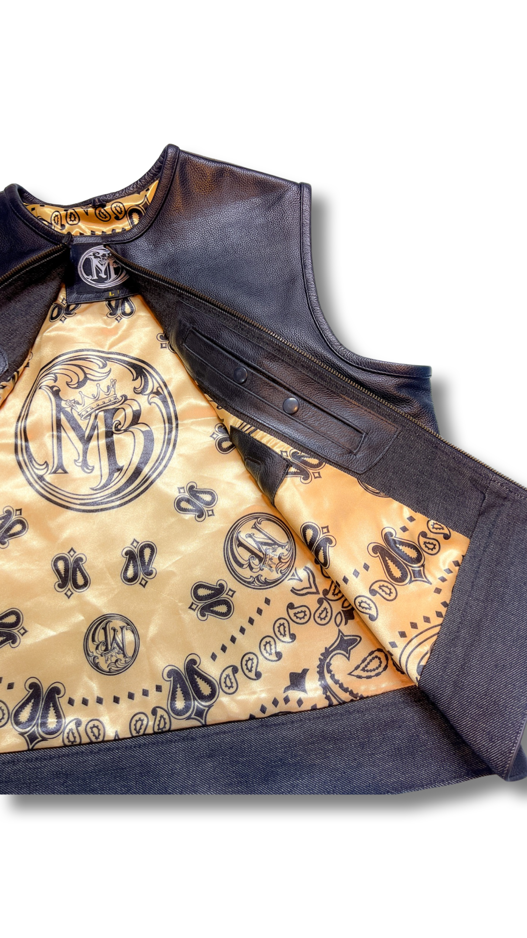 Vest DREW in italian cowhide