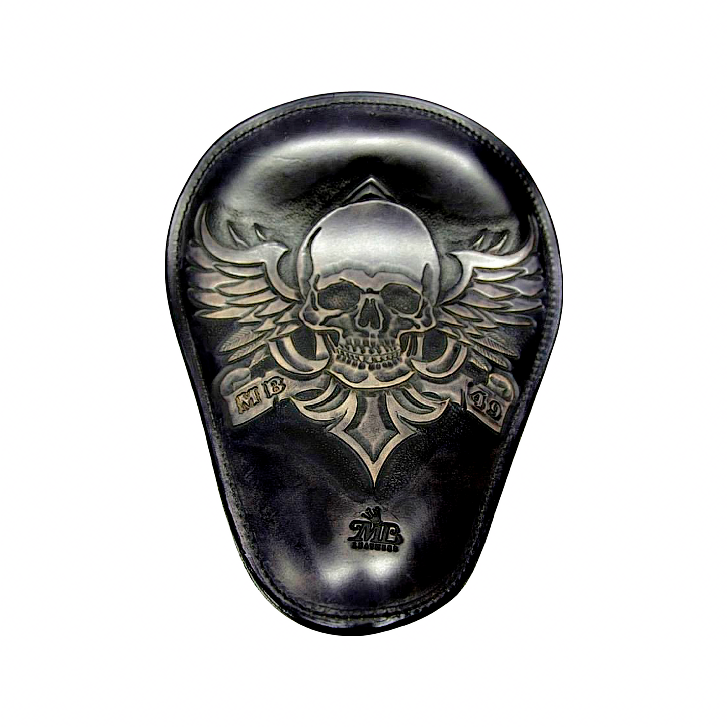 Handtooled Motorcycle Seat