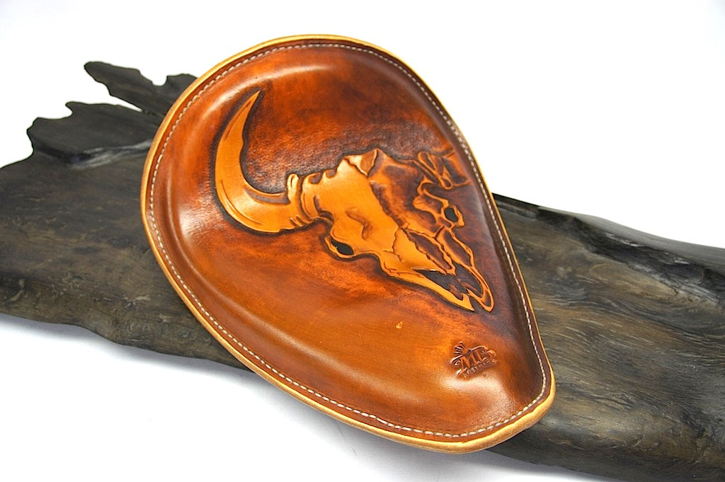 Handtooled Motorcycle Seat