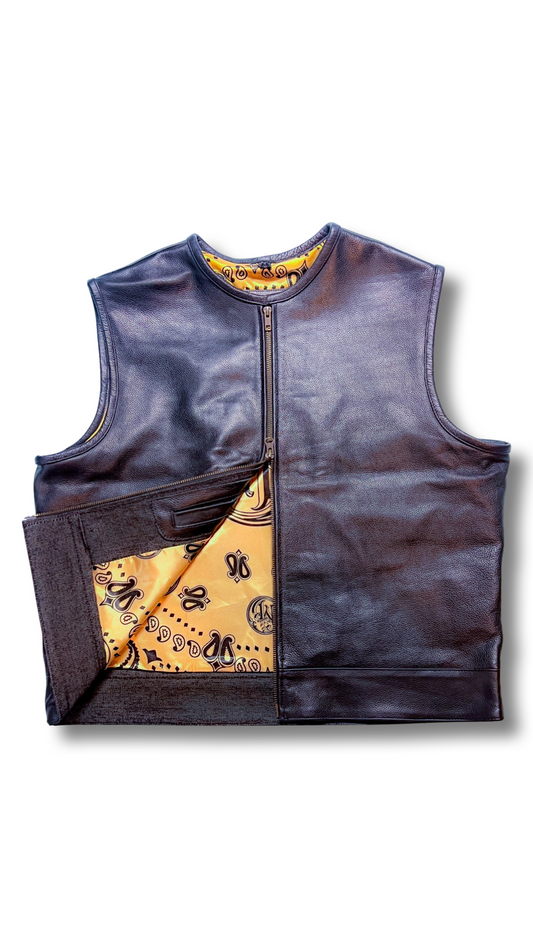 Vest DREW in italian cowhide