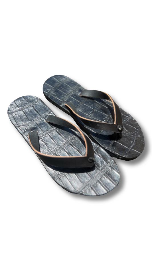 Exotic Leather Flip Flops