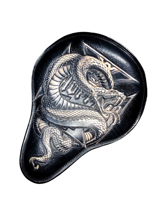 Handtooled Motorcycle Seat