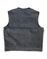 Traditional “Riders” Vest - black denim
